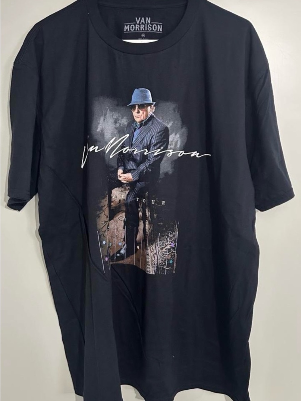 Van Morrison 2021 Tour Black Graphic T-Shirt